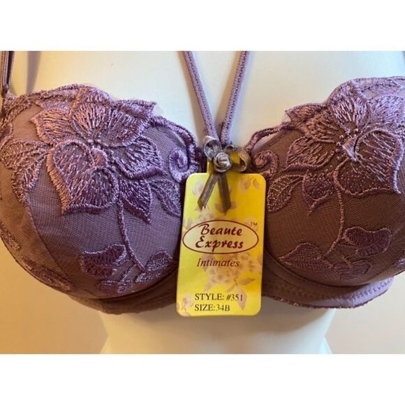 🎀Beaute express sexy push up lace Bra set of 2 Size :34B - Picture 10 of 11